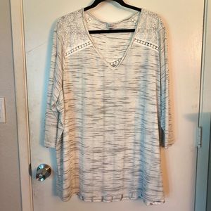 Spacedye Split Back Hi Lo Tunic